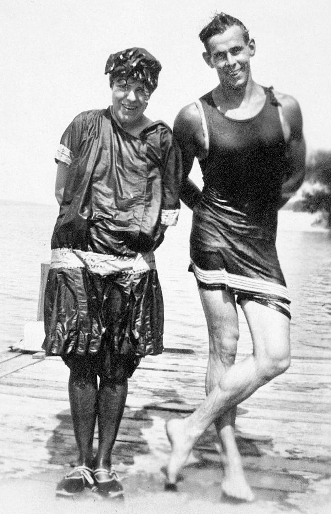 20世纪泳衣老照片,泳衣变化老照片