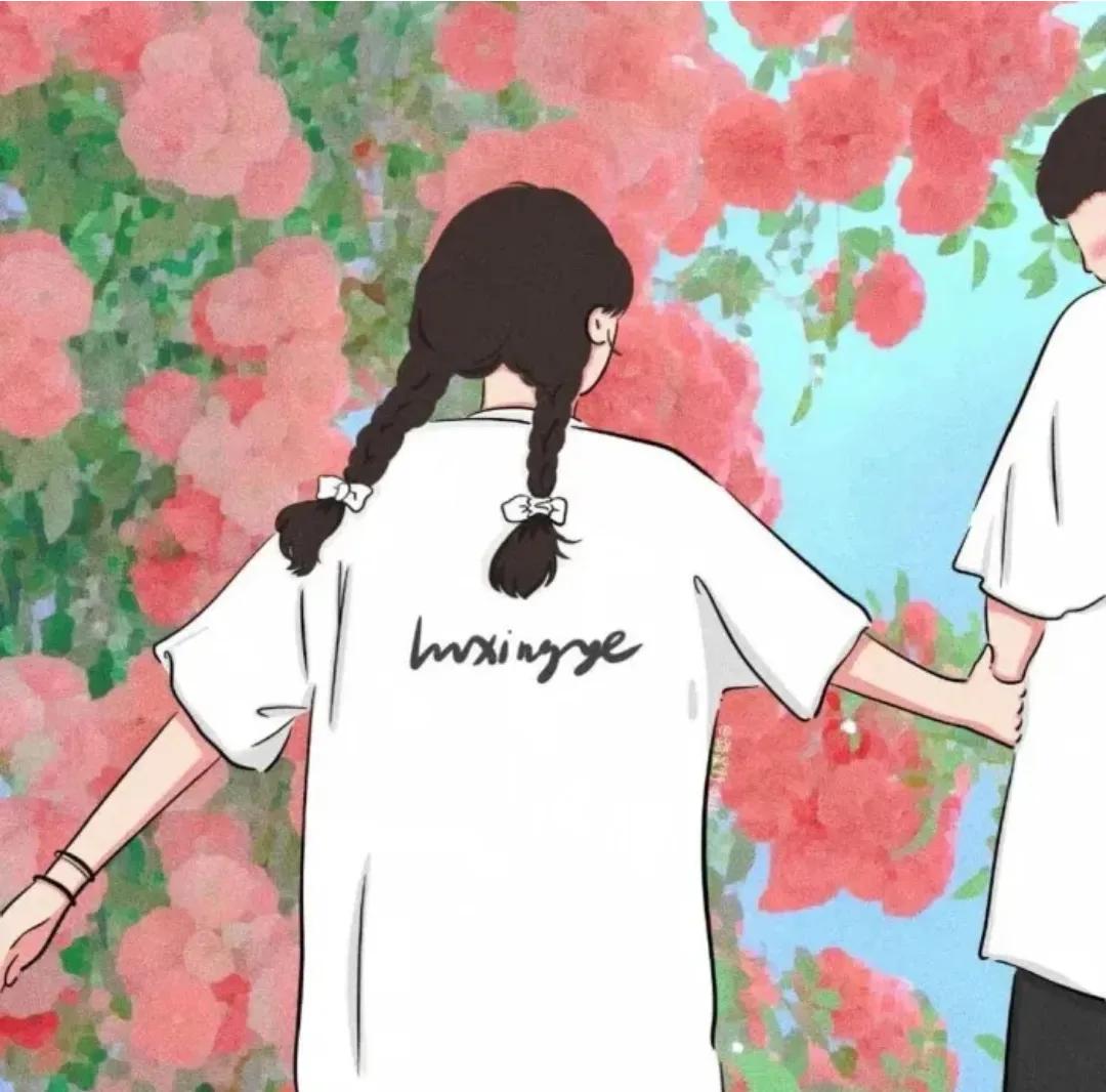 情侣头像阳光明媚五彩缤纷,阳光朝气的情侣头像