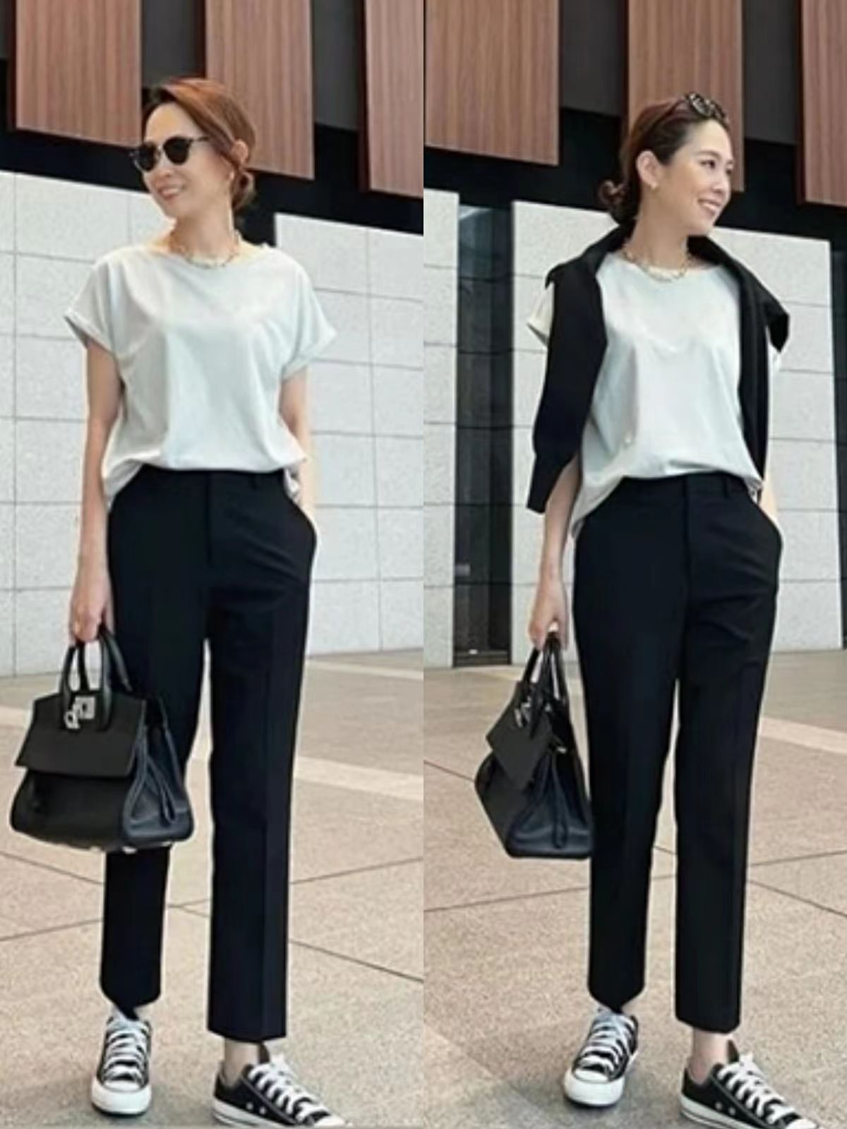 烂大街的格子裤,春夏西裤垂感窄版阔腿裤显瘦