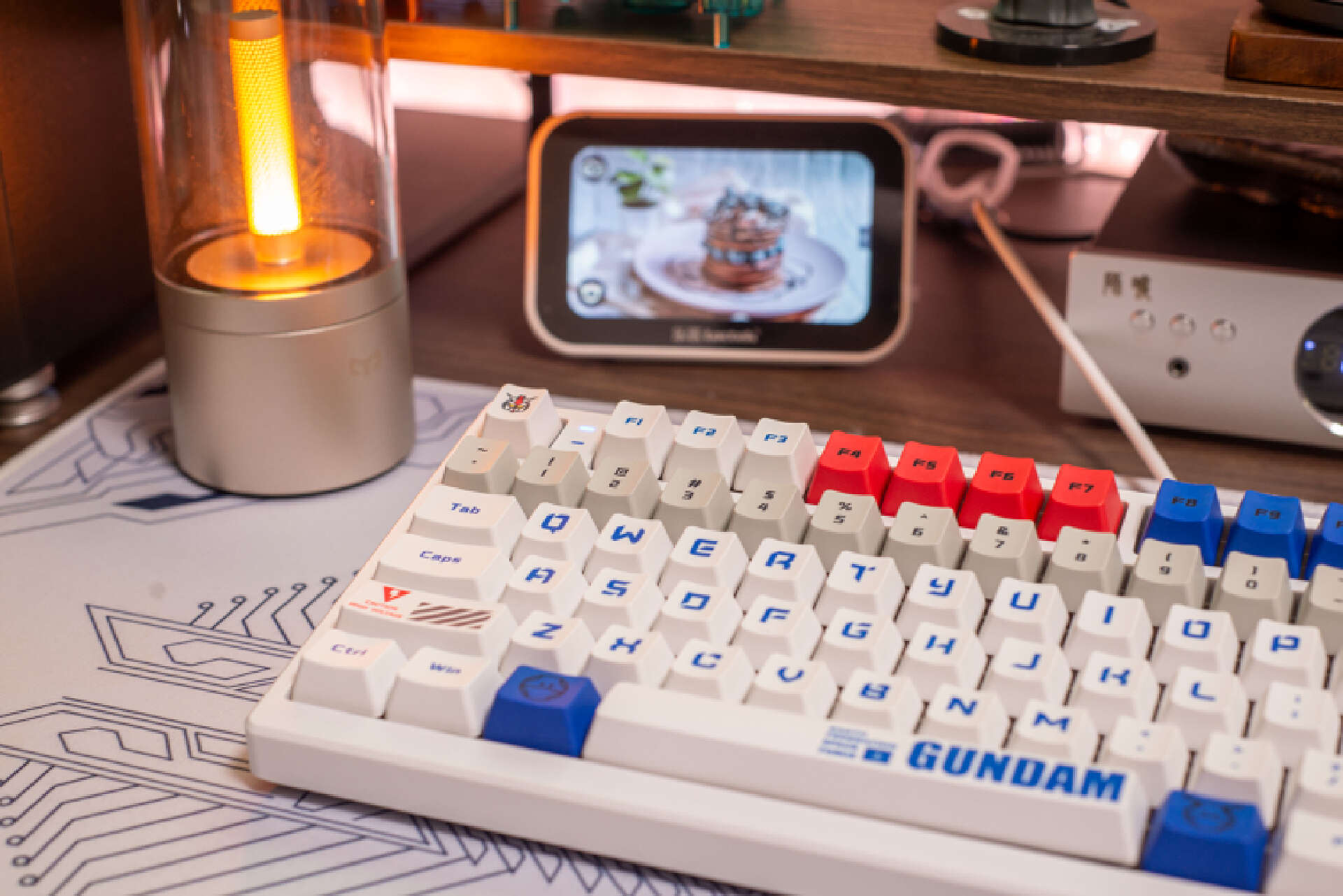 ikbc高达联名键盘值得买吗青轴,ikbc高达联名键盘87键开箱1.0版本