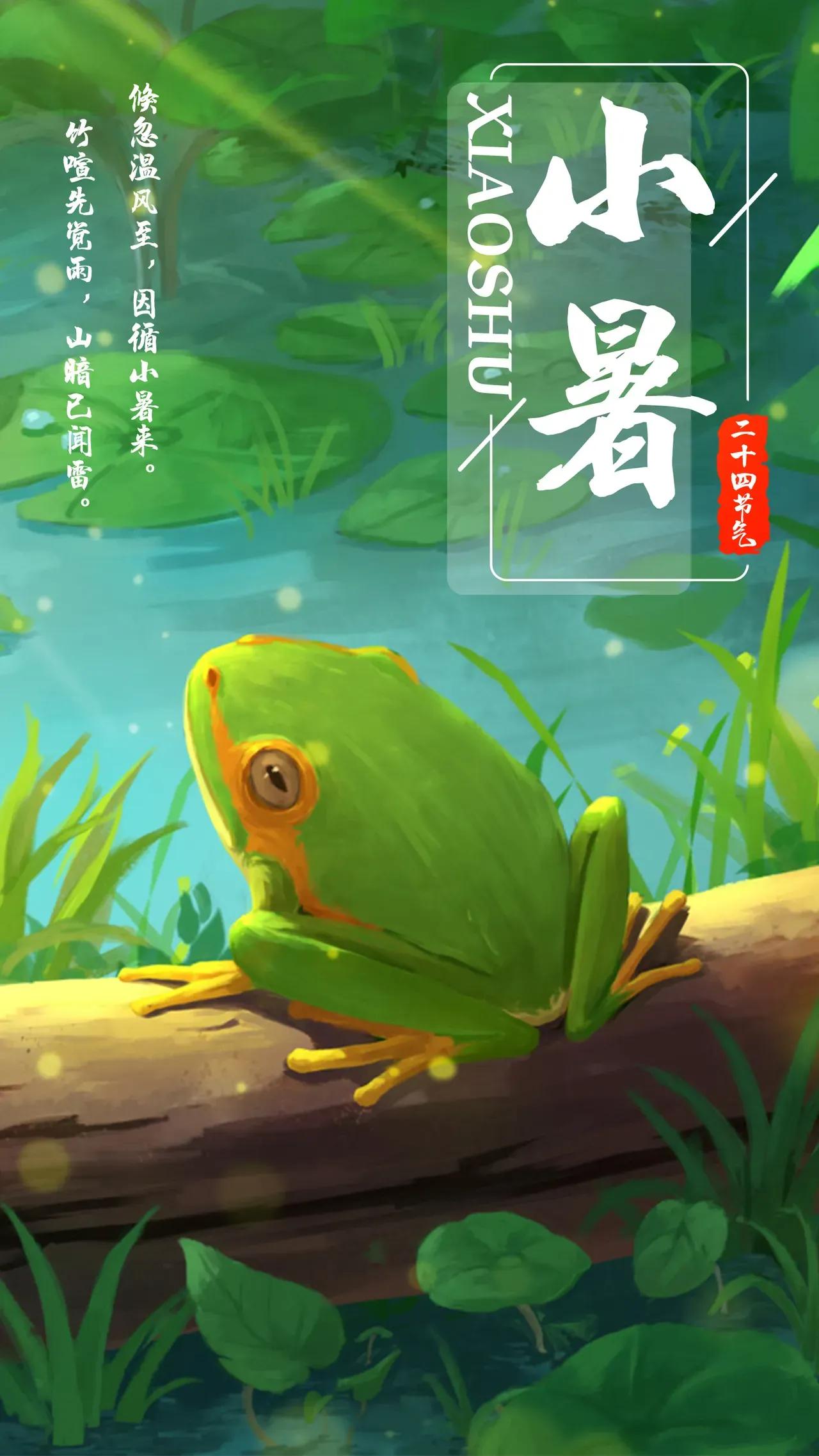 小暑节气快乐高级图片,关于小暑的精美图片