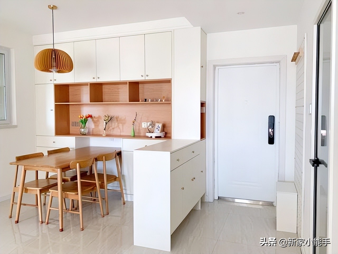 入户门鞋柜怎么设计不占空间,户型小的鞋柜怎么装修好看