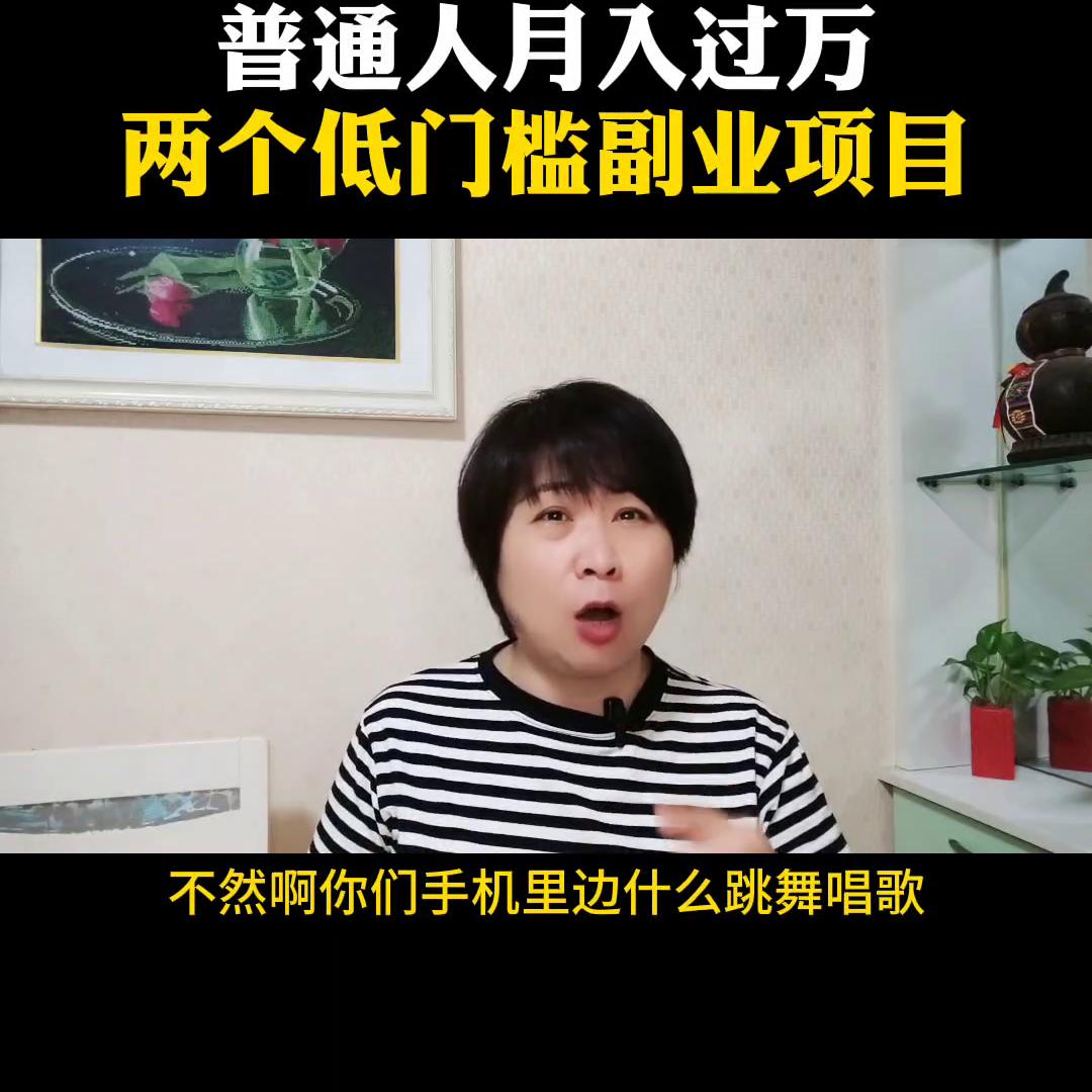 普通人月入5位数，两个低门槛副业项目#小说推文