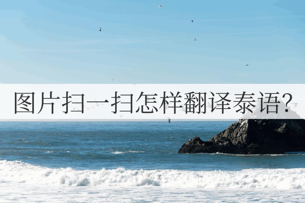 图片扫一扫翻译免费,泰语图片翻译在线识别