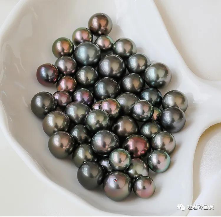 大溪地极强光珍珠鉴赏,优化过的大溪地黑珍珠