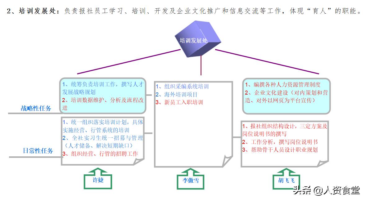 hr必备组织架构图,hr岗位模板
