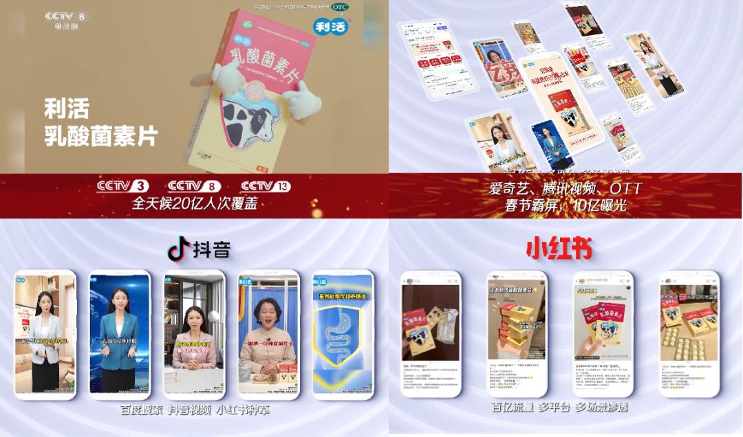 江中利活乳酸菌素片新春新姿态，“五位一体”构建高效传播力