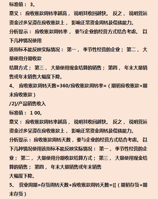财务分析的30个基本指标赶紧收藏,245个会计必须掌握的财务分析指标