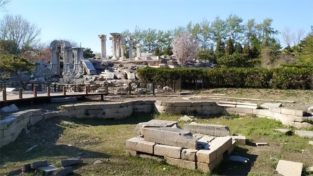 英国拍卖圆明园图片,圆明园烧毁前照片在英国拍卖