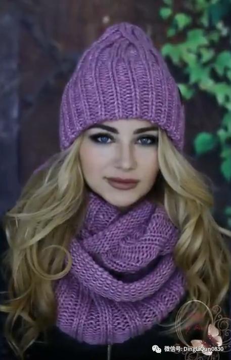 今年最火的5款帽子针织教程,针织冬天的帽子