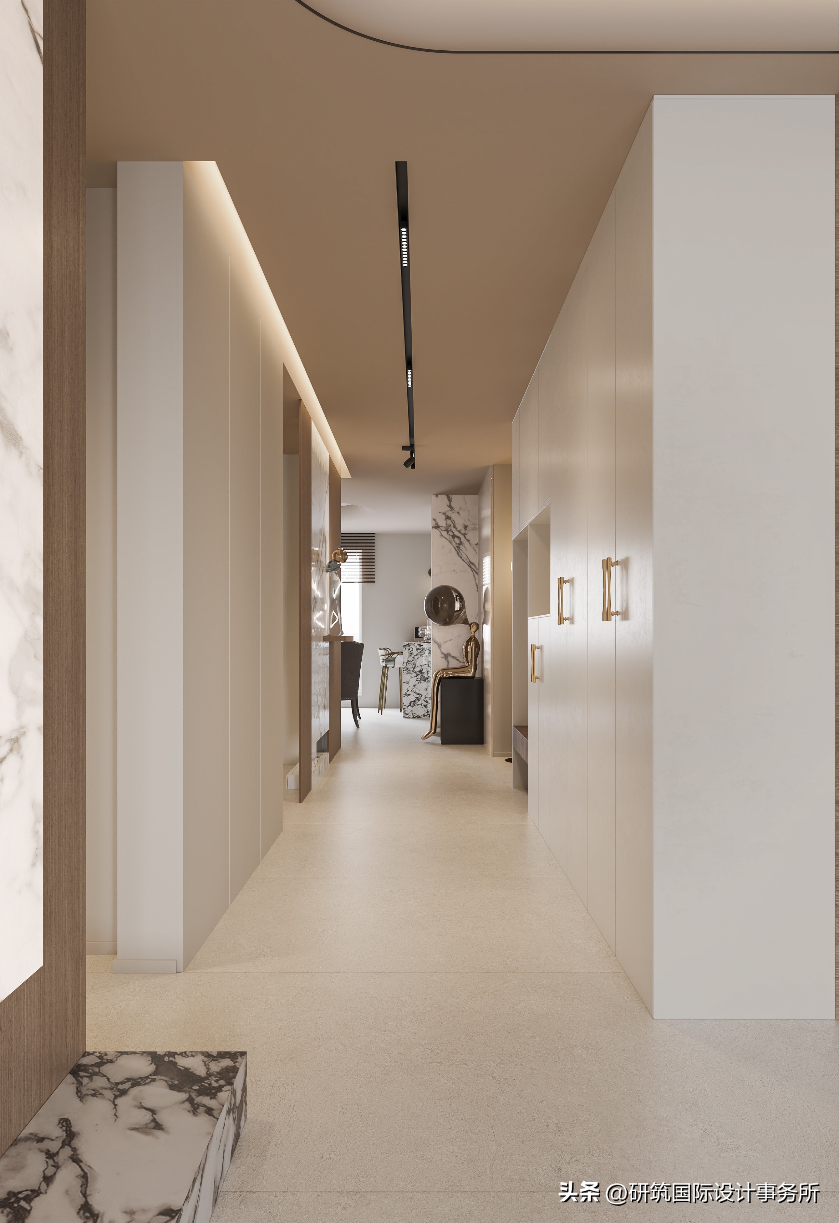 180平中式混搭,经典美式风格家具搭配墙面效果图