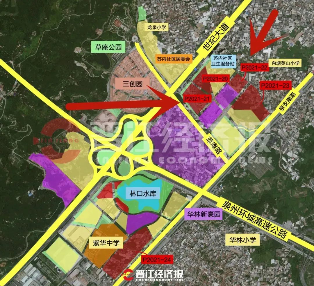 98亩晋江世纪大道三幅地块将出让,泉州晋江最新土地拍卖公告
