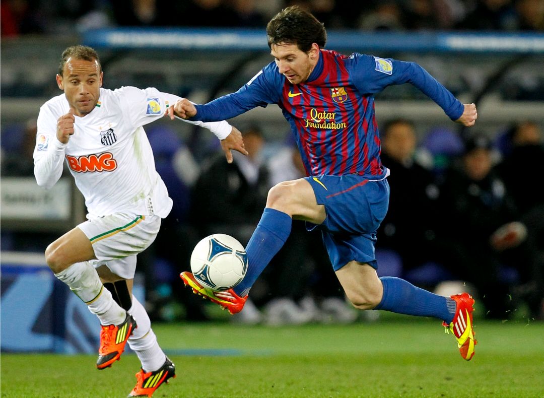 梅西的成名之球,球星梅西年轻的时候