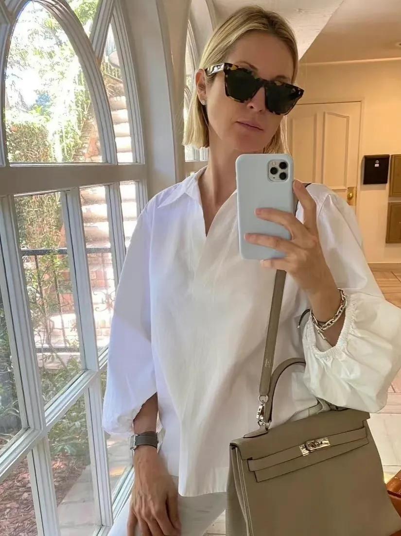 法式衬衫的各种穿搭风,法式轻奢衬衫高级感小众上衣