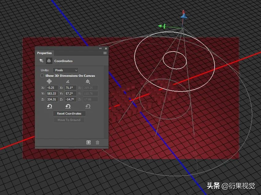 ps怎么做立体空心圆柱效果,ps文字贴合在圆柱上面