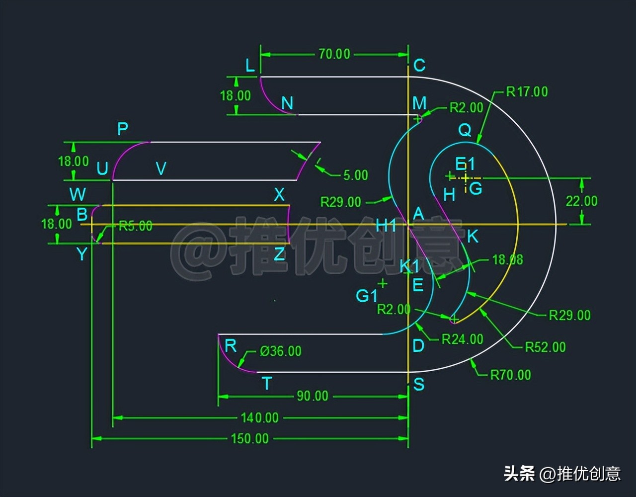 cad制图初学入门图纸怎样画圆,cad机械制图圆教程