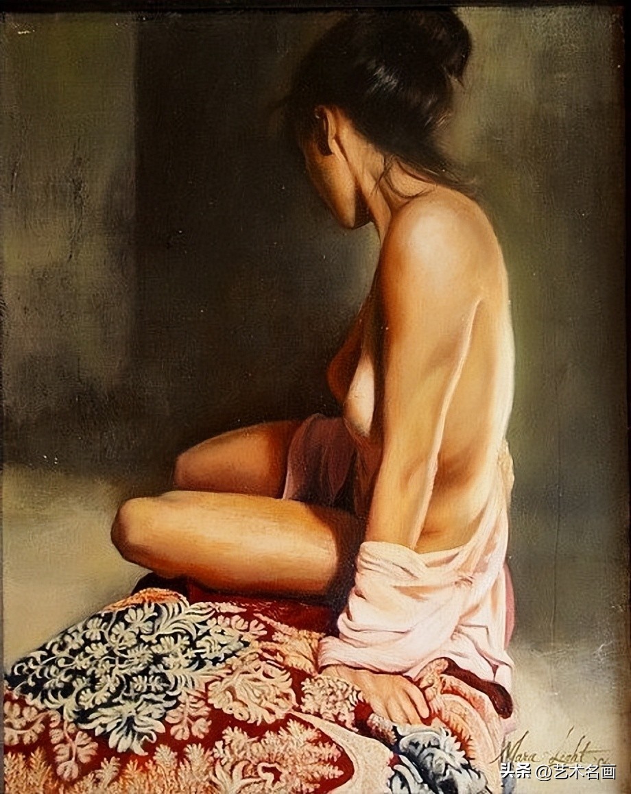 宫廷风少女油画,西方古典油画女油画家