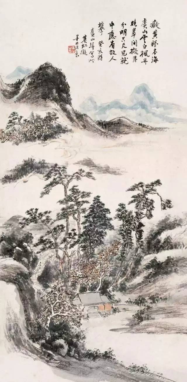 黄宾虹早期山水画的作品欣赏,黄宾虹经典作品13幅欣赏及技法
