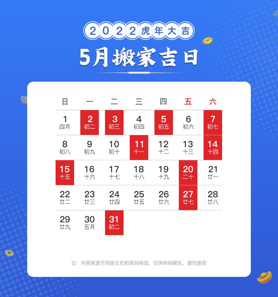 6月搬家吉日2020,2022年6月搬家最佳的吉日一览表