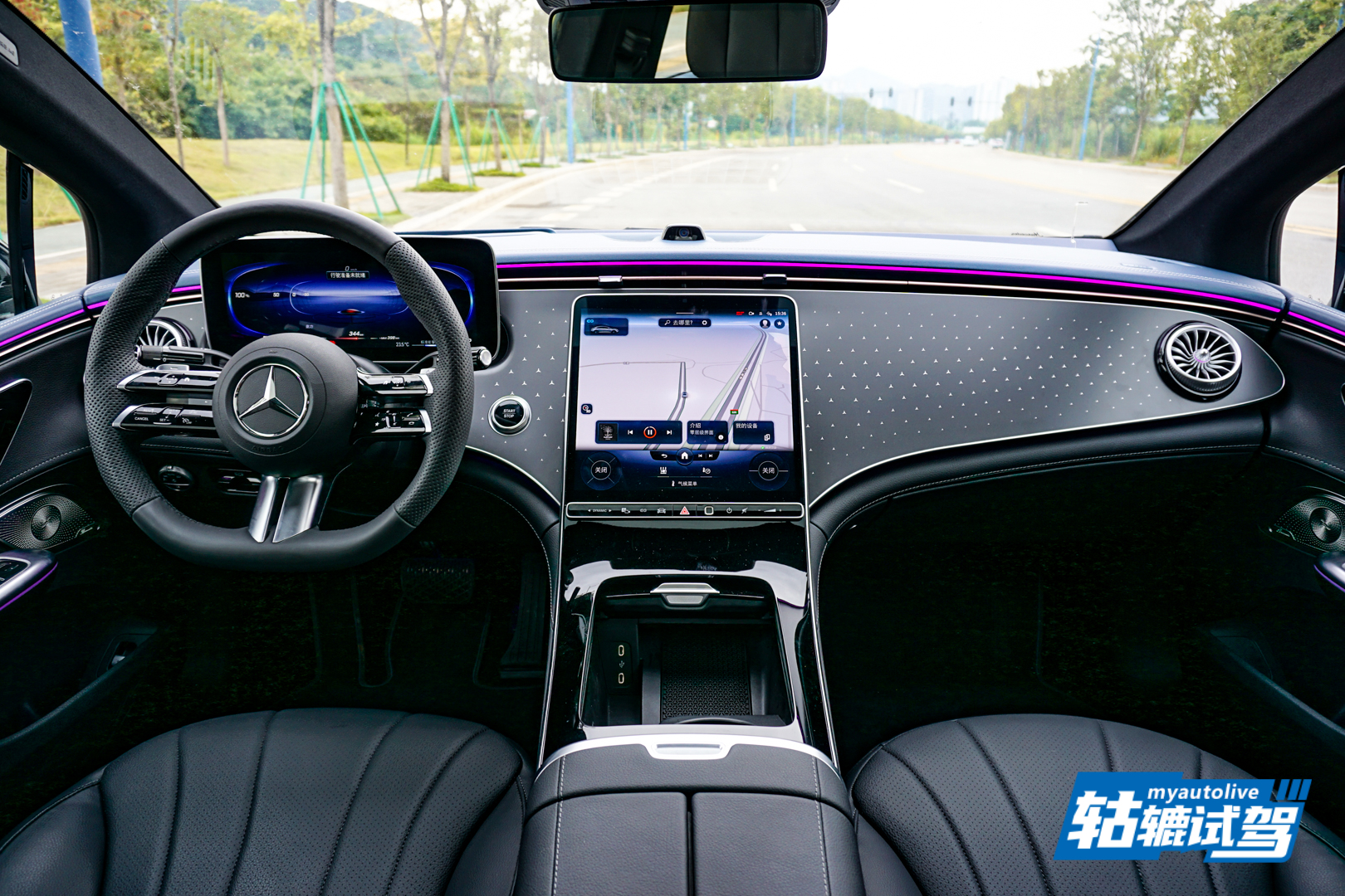 试驾奔驰全新eqe为了无感耗尽心机,懂车帝新能源冬测奔驰eqe