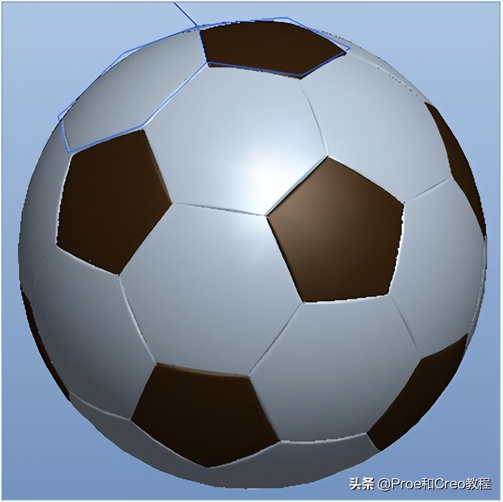 proe足球动画怎么做,proe足球画法