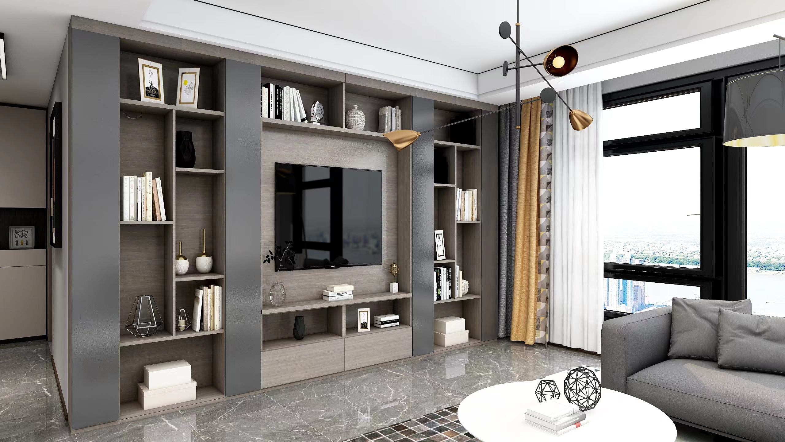 中新国际城127平装修效果图,中新国际城108户型装修