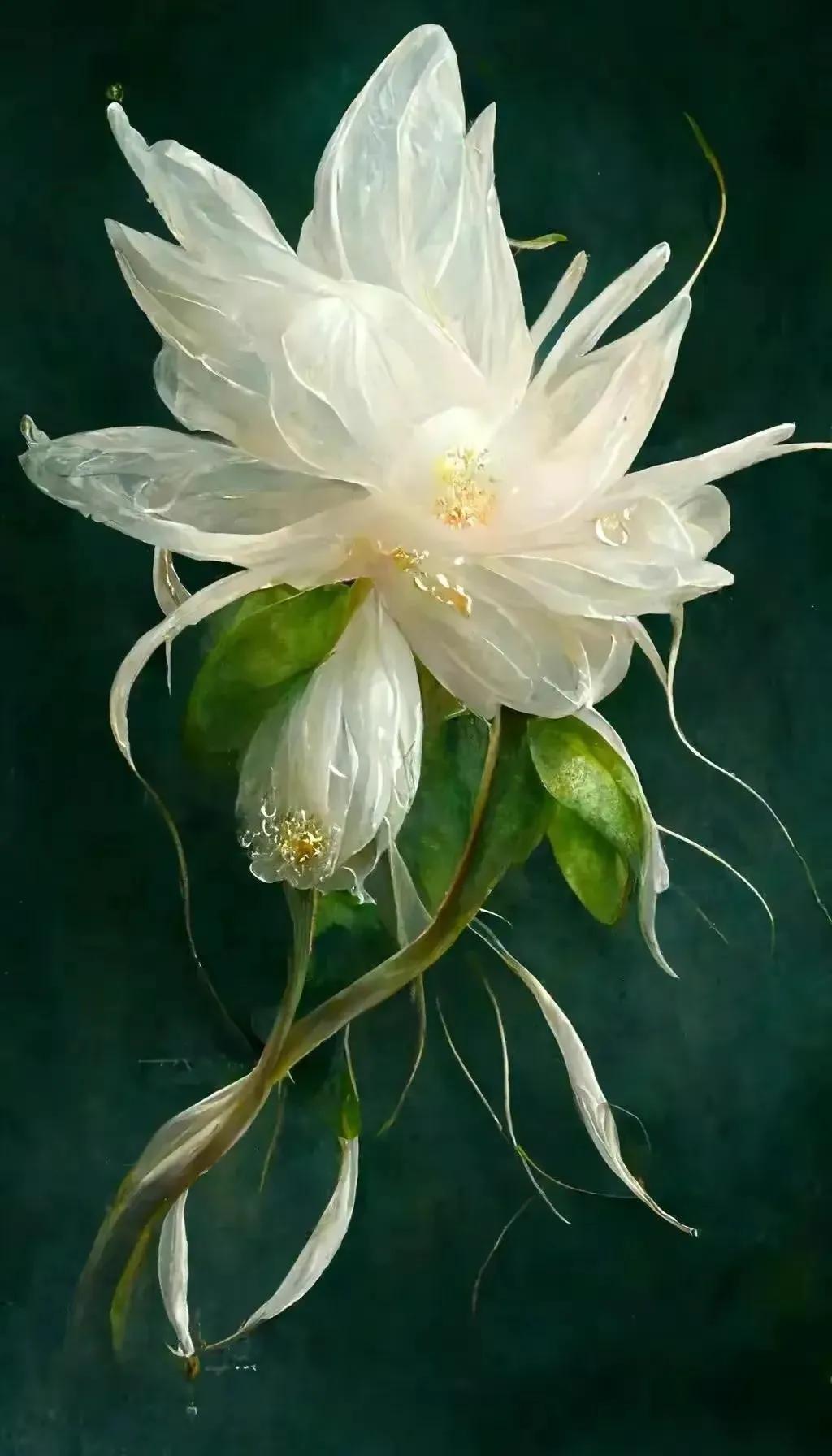 梦幻蓝色水晶花,梦幻玻璃水晶花