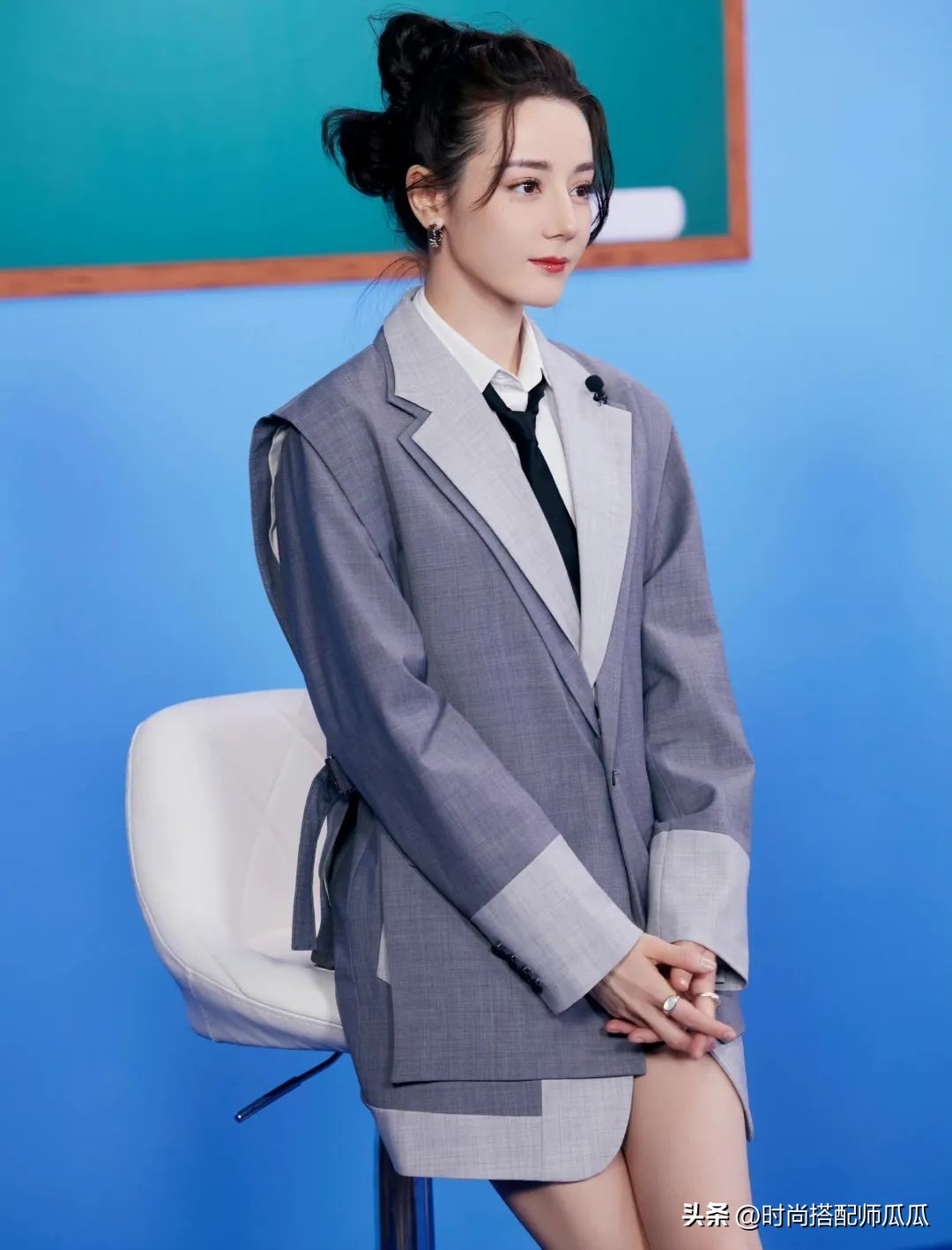 热巴齐刘海发型,热巴最新短发发型漂染