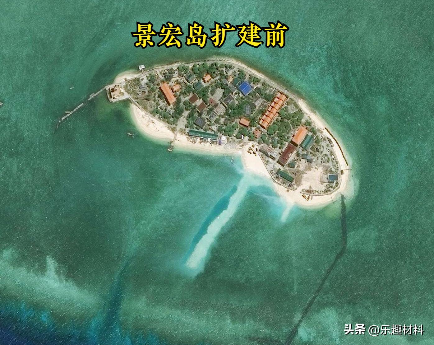 南沙东门礁全景图,南沙东门岛