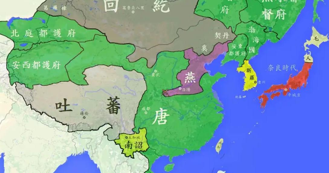 唐玄宗与杨贵妃安禄山,48岁杨贵妃宠安禄山