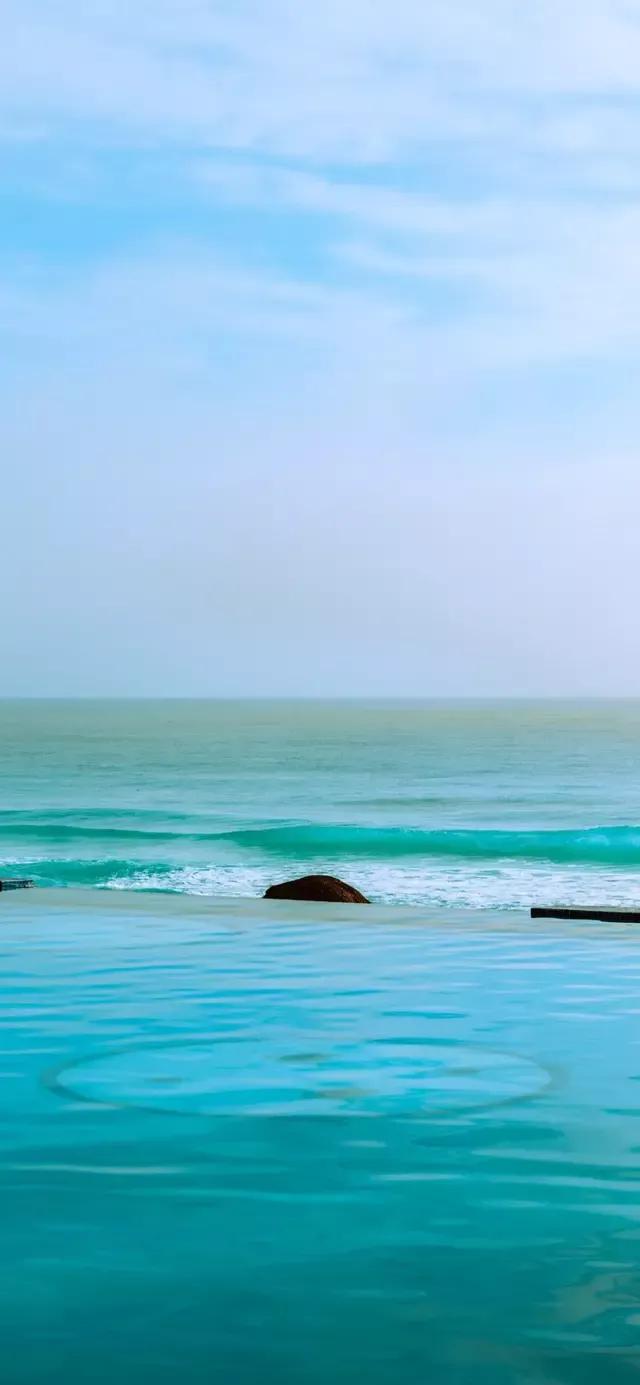 美丽的碧海蓝天壁纸,2018蓝色大海夏天壁纸