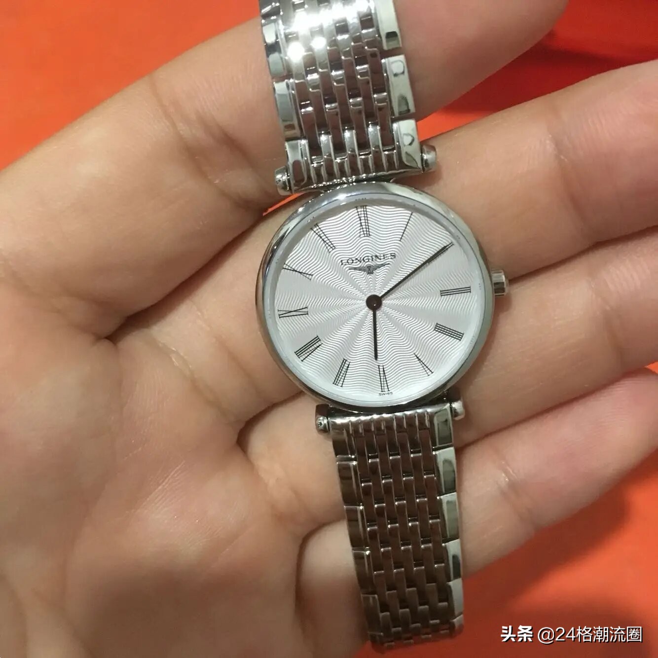 清新时尚品鉴浪琴表嘉岚系列粉色,浪琴嘉岚系列超薄腕表