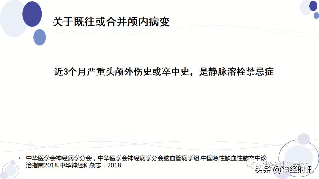 关于急性缺血性卒中静脉溶栓决策的若干问题