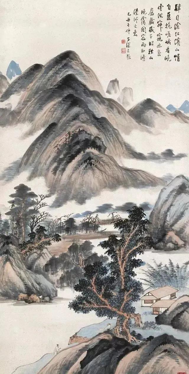 国画山水画中的四季的景色,35幅绝美山水图这才是国画的灵魂