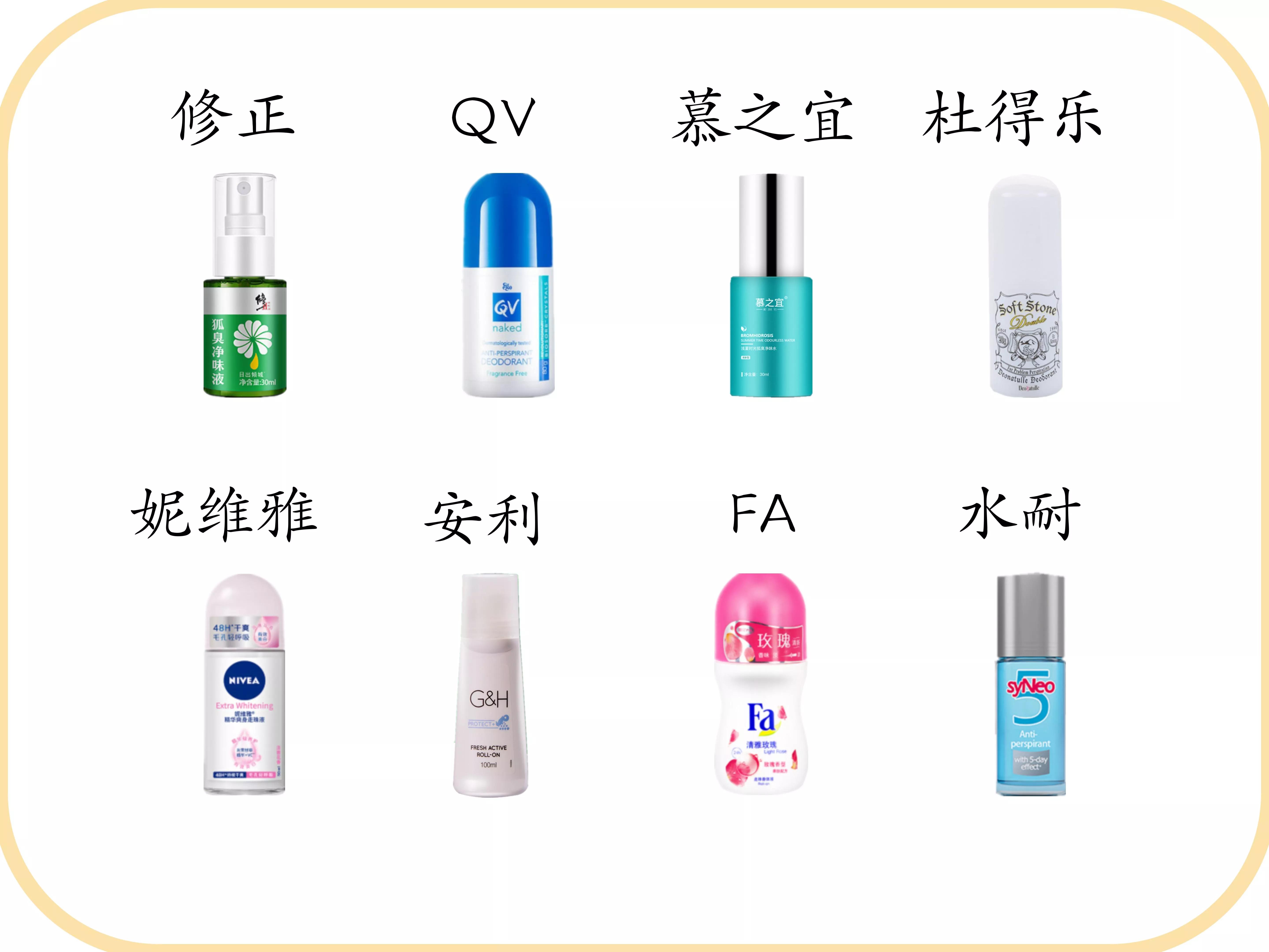 精选10款止汗露产品,止汗露大测评小心选错