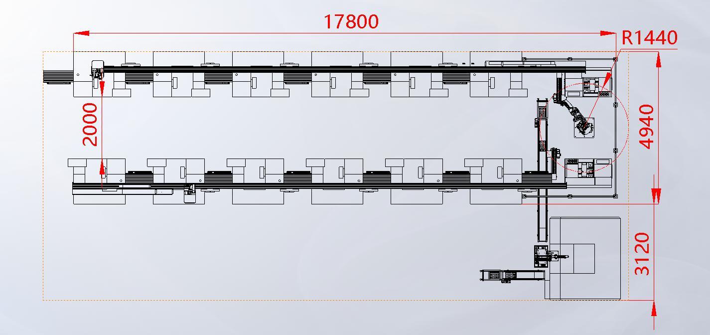 机床桁架自动化,机床桁架机械手自动化生产线