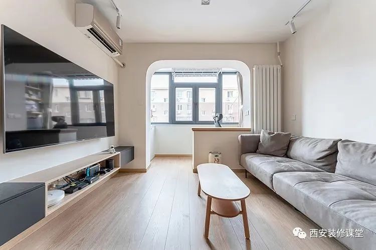 小户型77平米二室一厅极简,老房改造小户型两室无厅