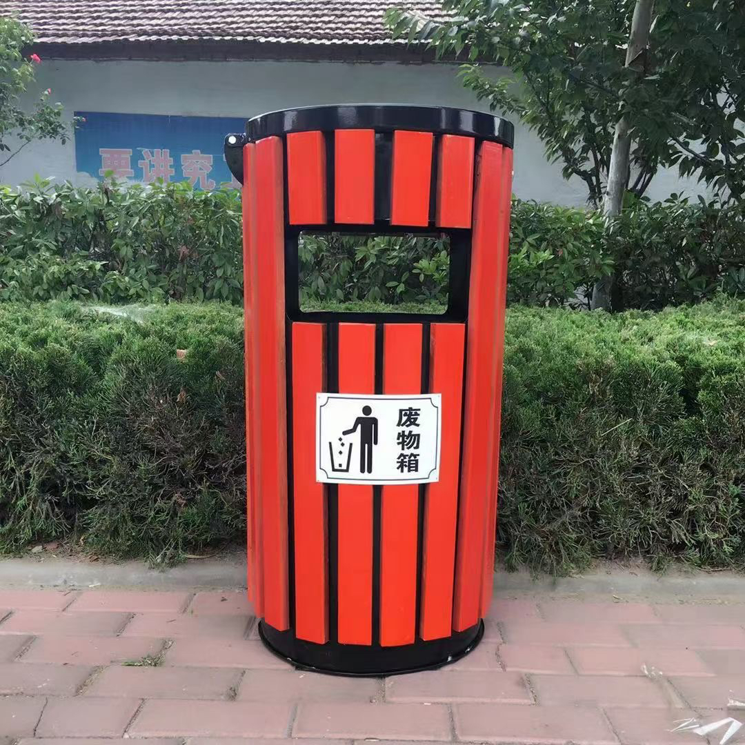 城市垃圾分类专用垃圾桶金属桶,社区垃圾分类回收箱