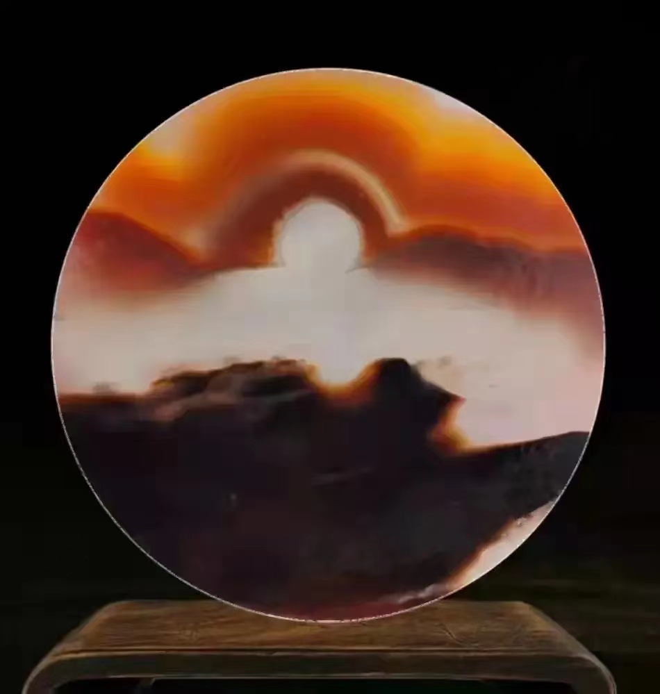 那些美得令人心醉的海玉画面石——旭日，没有最美，只有更美