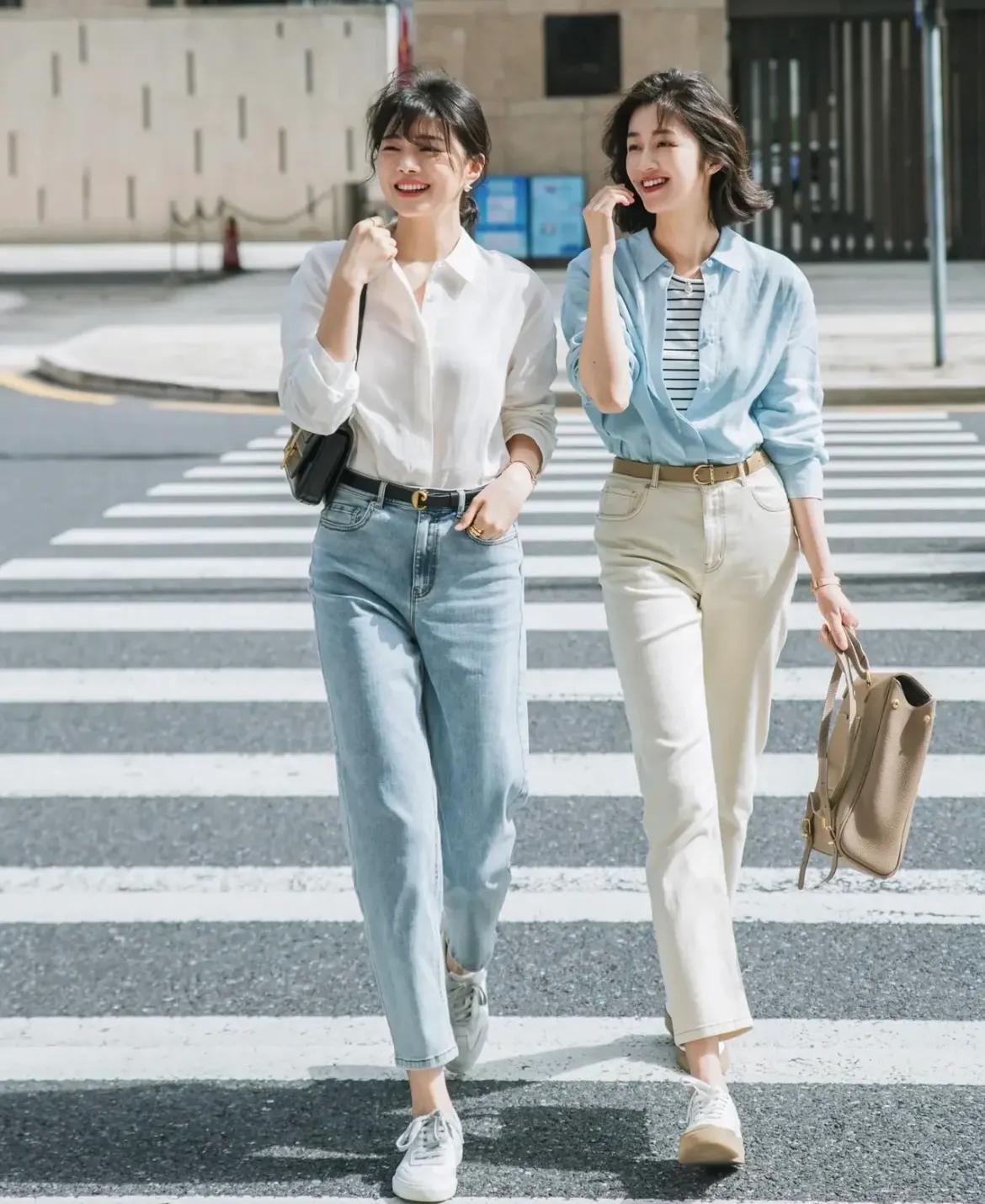 夏日闺蜜日常穿搭模板,夏季闺蜜装穿搭时髦可爱