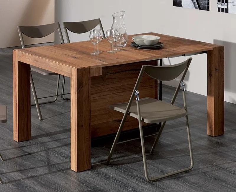 新中式餐桌可伸缩方桌变圆桌,新中式圆桌方桌两用带转盘的