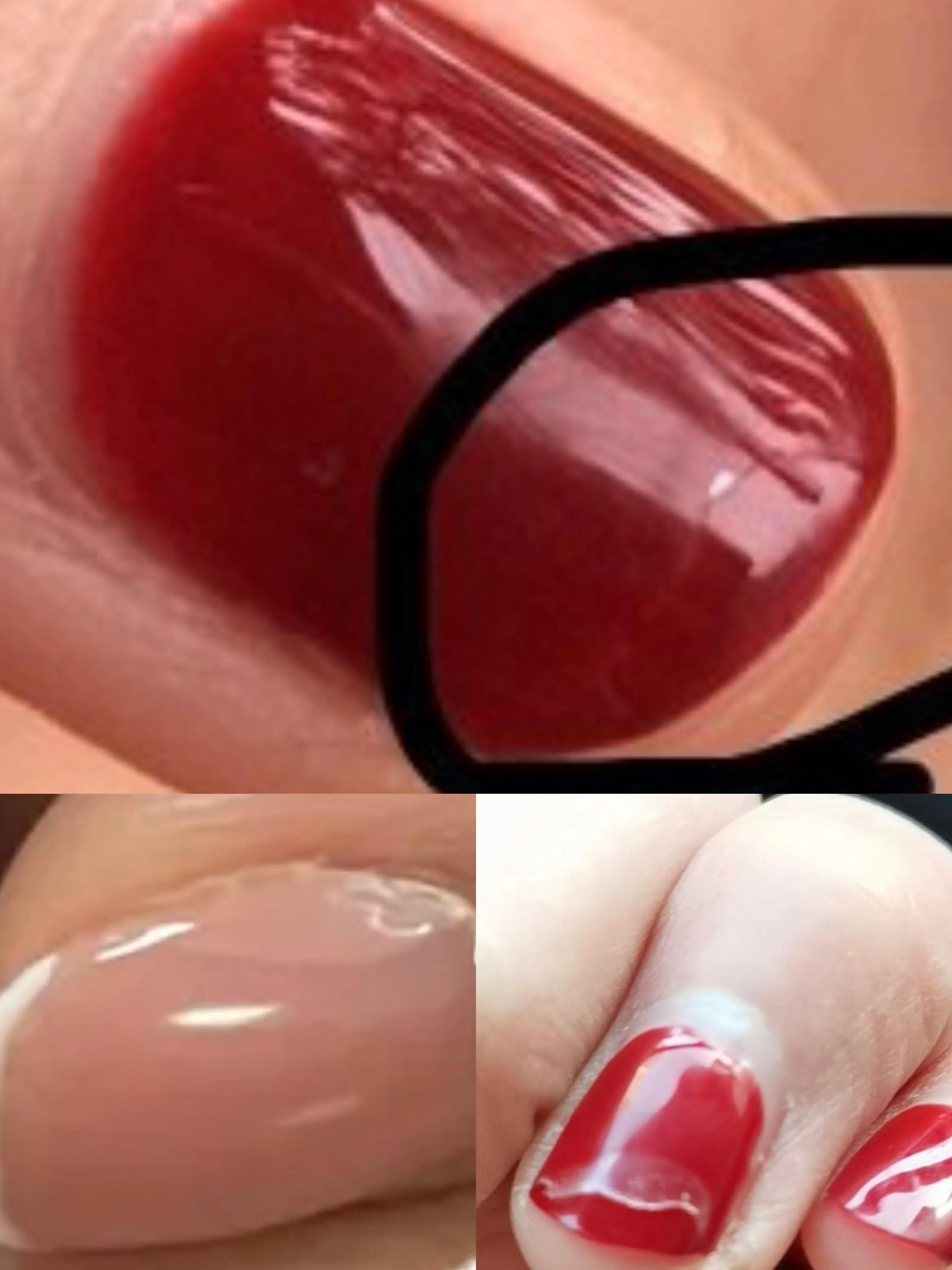 广东广州：一女子做完美甲后，发现指甲里面总是有黑黑的东西。