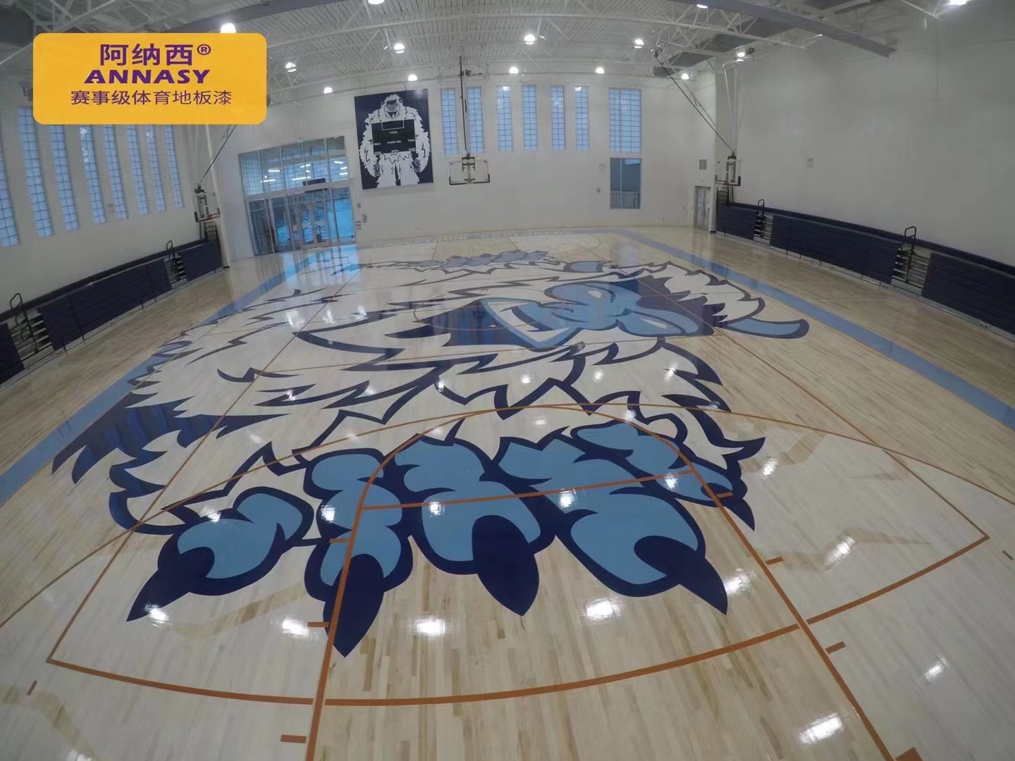 学校室内木地板篮球场效果图,室内篮球馆塑胶地板效果图