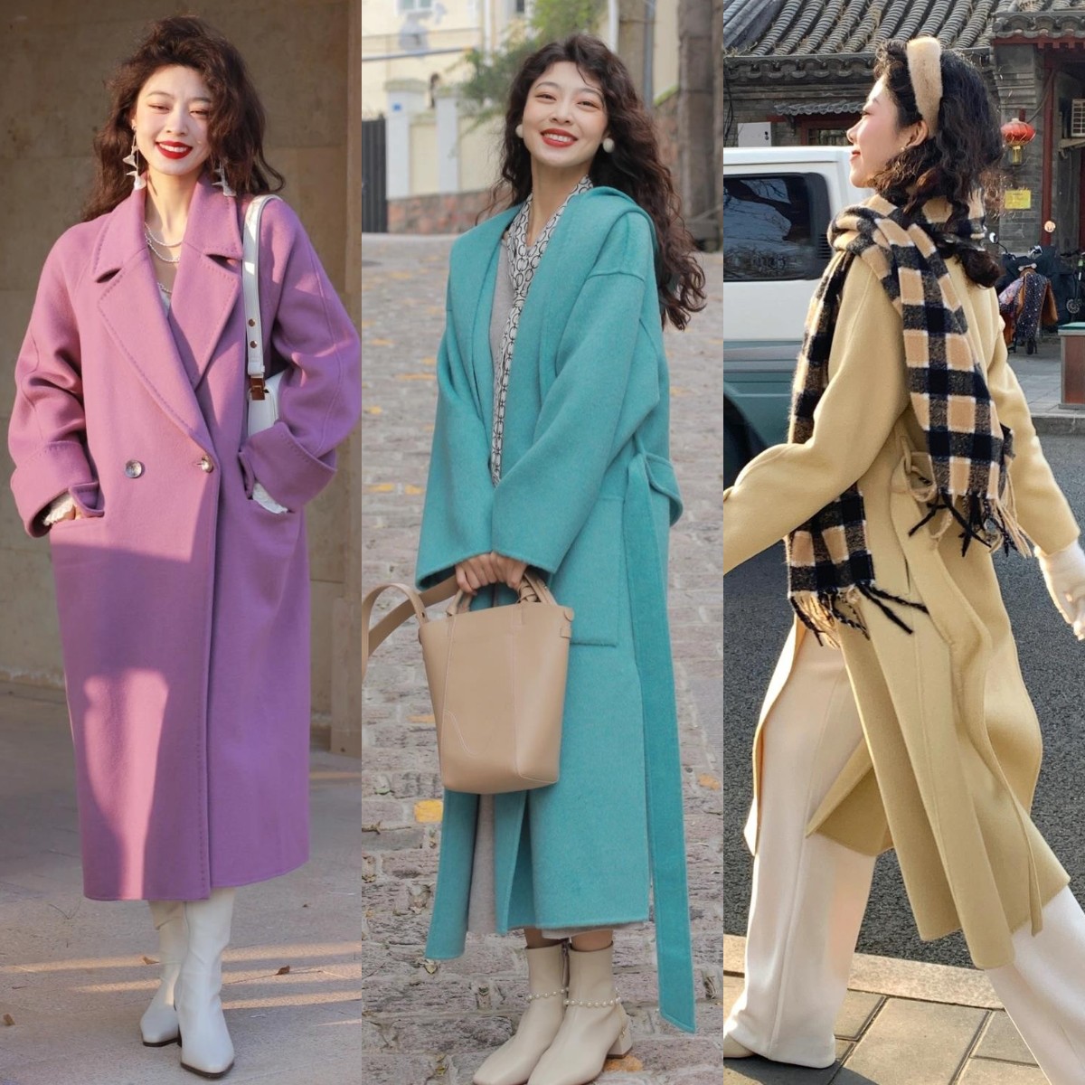 今年大衣流行色,老气的黑色短款大衣