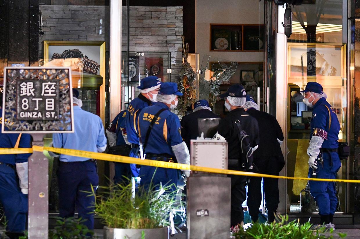 日本抢劫银座视频,日本银座抢劫犯