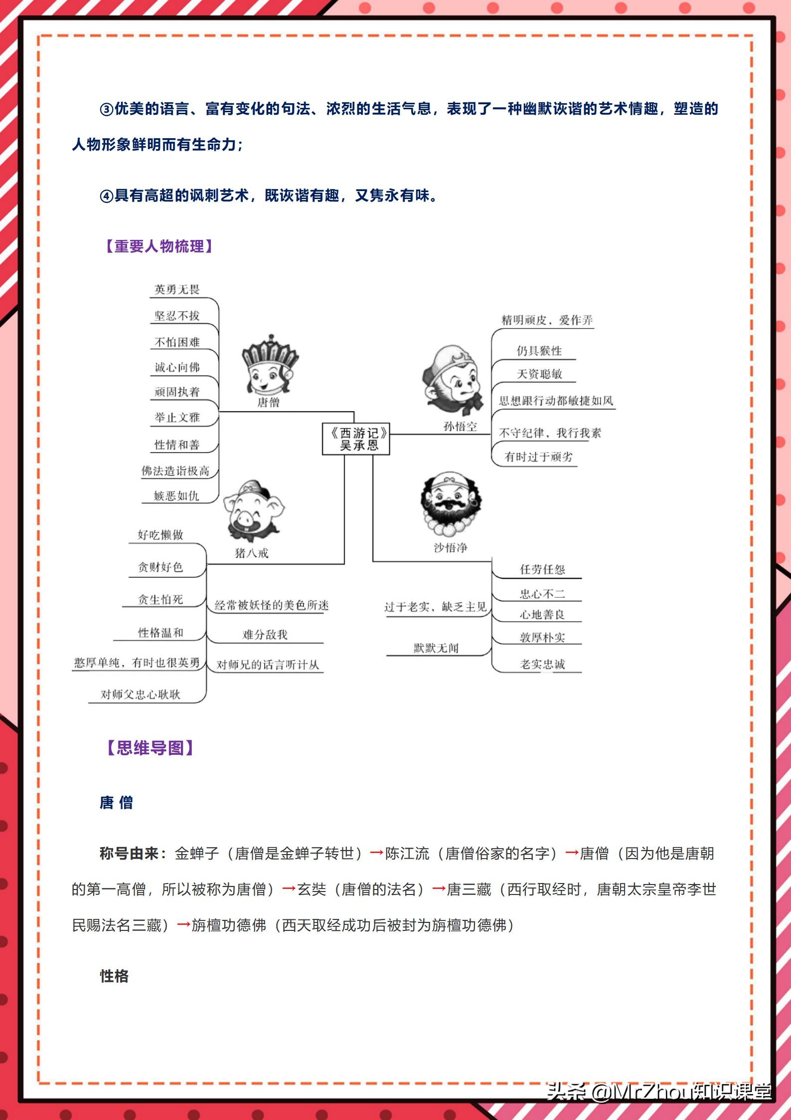 初一上册朝花夕拾西游记重点考点,中学必读名著西游记考点视频解析