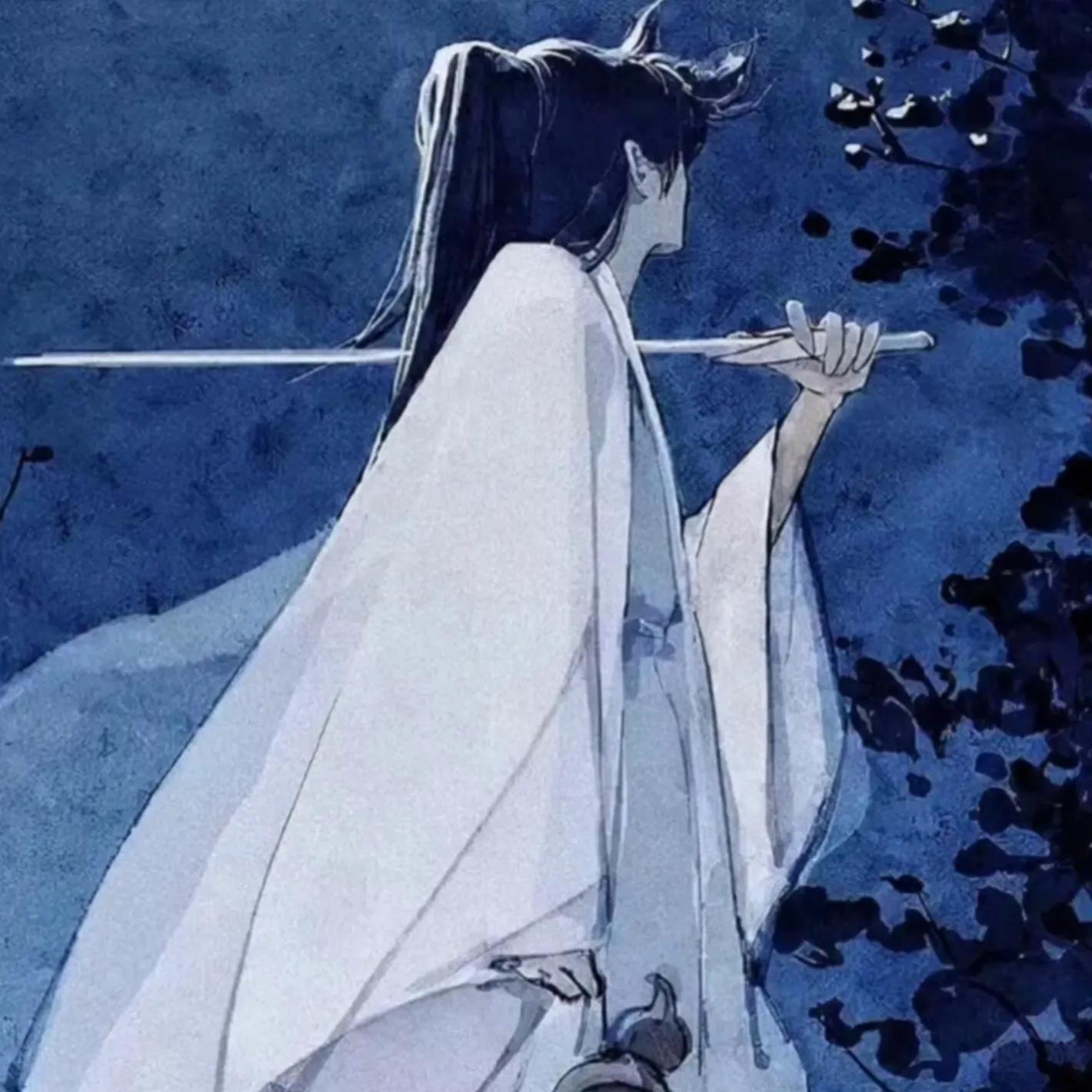 释怀放下的男头像动漫,看透一切的动漫头像男生