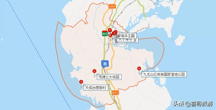 湛江雷州旅游景点大全地图,广东湛江雷州旅游景点