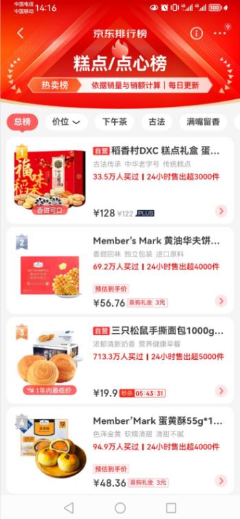 苏州稻香村和北京稻香村销量,苏州稻香村系列产品有哪些