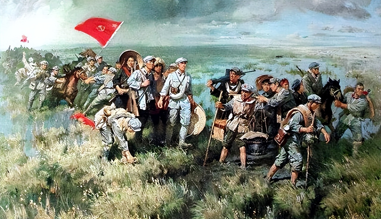 1935年长征过草地,1935年完成两万五千里长征